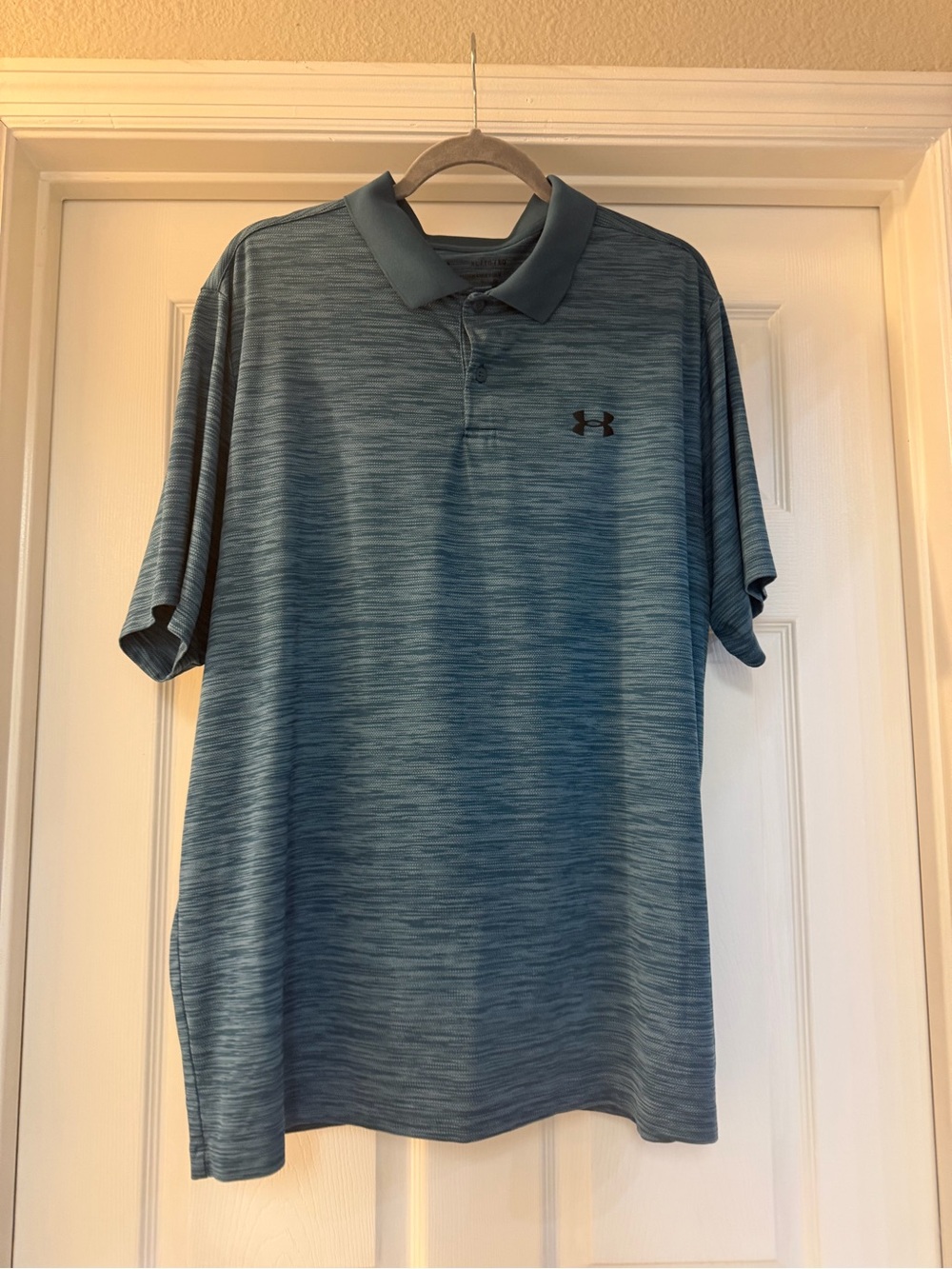 Under Armour Men's Teal Heather Performance Polo